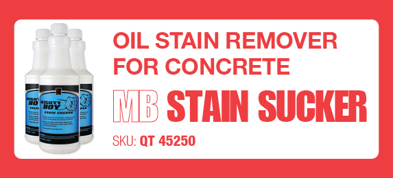 Mighty Boy Stain Sucker - Oil Stain Remover for Concrete - Concrete Care - Top Rated Industrial Degreasers and Lubricants